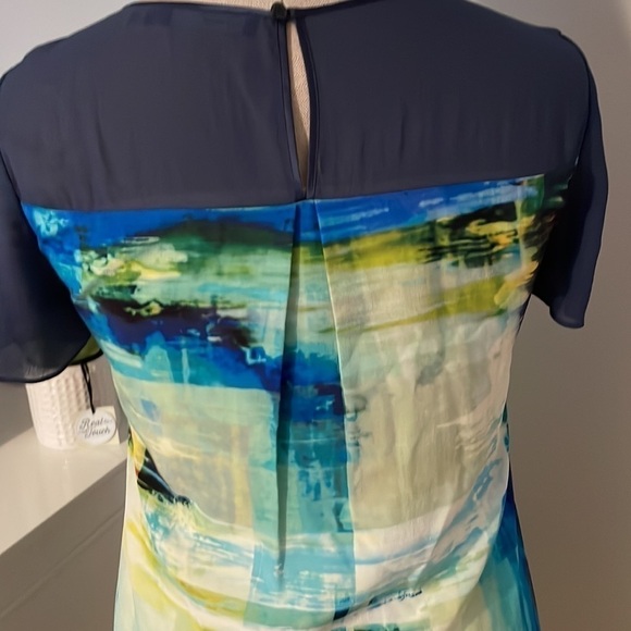 Karen Millen Silk Abstract Dress | Size 8 US - Picture 9 of 14